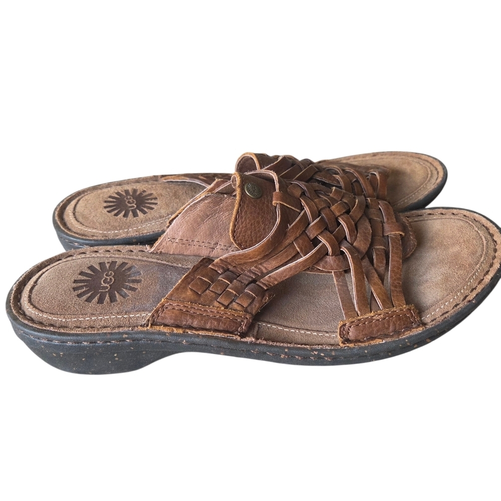 UGG Australia Women's Keala Slide Brown Sandals Size 8 - Picture 2 of 6